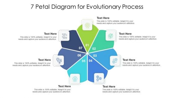 7 Petal Diagram For Evolutionary Process Ppt PowerPoint Presentation File Styles PDF