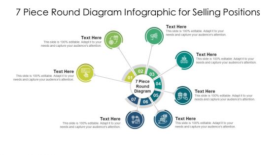 7 Piece Round Diagram Infographic For Selling Positions Ppt PowerPoint Presentation Gallery Portrait PDF