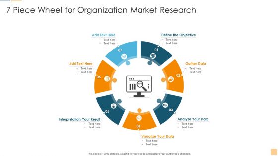 7 Piece Wheel For Organization Market Research Ppt Infographic Template Design Templates PDF