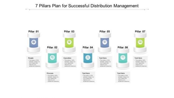 7 Pillars Plan For Successful Distribution Management Ppt PowerPoint Presentation Ideas Icon PDF