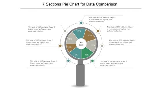 7 Sections Pie Chart For Data Comparison Ppt PowerPoint Presentation File Graphics Template