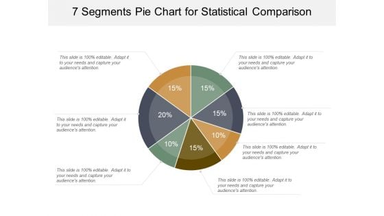 7 Segments Pie Chart For Statistical Comparison Ppt PowerPoint Presentation Gallery Visual Aids