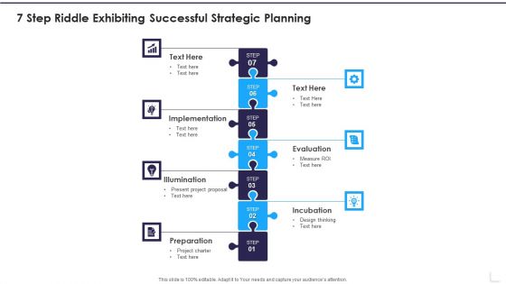 7 Step Riddle Exhibiting Successful Strategic Planning Microsoft PDF