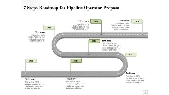 7 Steps Roadmap For Pipeline Operator Proposal Ppt PowerPoint Presentation File Outline