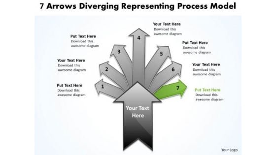 7 Arrows Diverging Representing Process Model Cycle Flow PowerPoint Templates 7 Arrows Diverging Representing Process Model Cycle Flow PowerPoint Templates