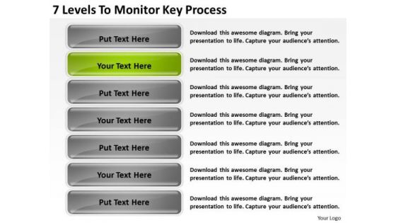 7 Levels To Monitor Key Process Examples Of Business Plan PowerPoint Templates