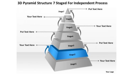 7 Staged For Independent Process Ppt Marketing Business Plan Template PowerPoint Templates