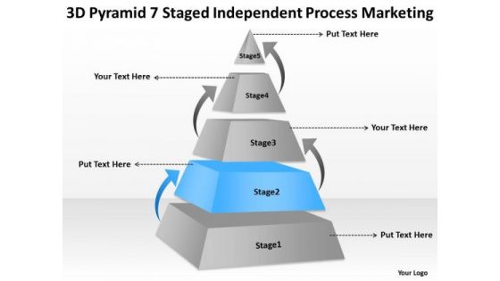 7 Staged Independent Process Marketing Ppt Ultimate Business Plan Template PowerPoint Slides