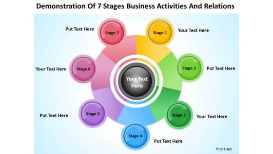 7 Stages Business Activities And Relations Ppt Plans Writers PowerPoint Slides