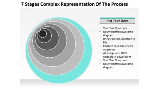 7 Stages Complex Representation Of The Process Ppt Business Plan Wiki PowerPoint Slides