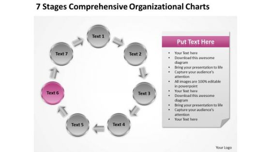 7 Stages Comprehensive Organizational Charts What Is Business Plan PowerPoint Slides