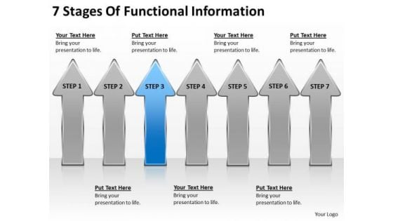 7 Stages Of Functional Information Business Plan Template Free Word PowerPoint Templates