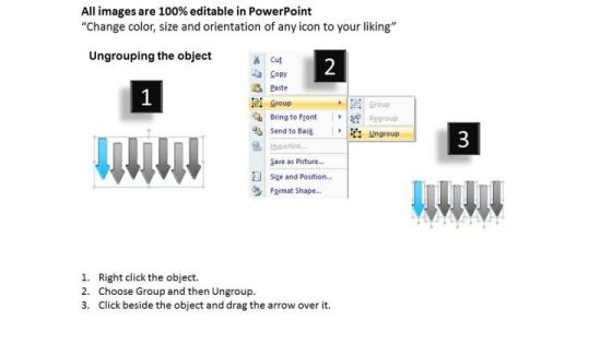 7 Stages Parallel Arrow Program Instructions Plans PowerPoint Templates Slide02