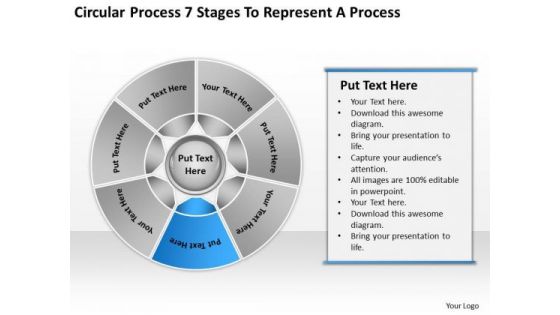 7 Stages To Represent Business Plan Template PowerPoint Templates