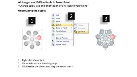 7 Steps Circular Flow Business Process Analysis Make Plan PowerPoint Slides