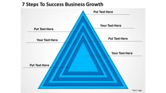 7 Steps To Success Business Growth Ppt Creating Plan Template PowerPoint Templates