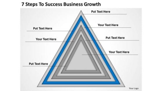 7 Steps To Success Business Growth Ppt Plan PowerPoint Template