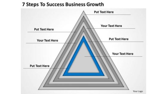 7 Steps To Success Business Growth Ppt Website Plan PowerPoint Templates
