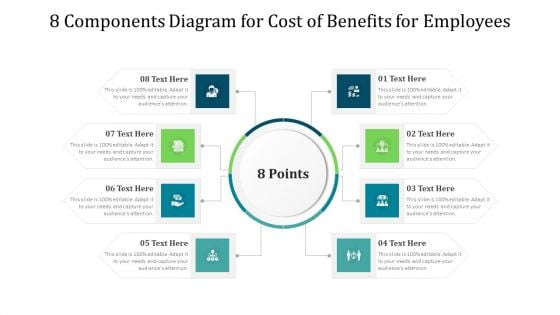 8 Components Diagram For Cost Of Benefits For Employees Ppt Summary Aids PDF 8 Components Diagram For Cost Of Benefits For Employees Ppt Summary Aids PDF