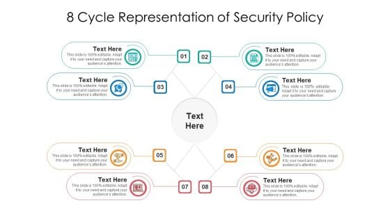 8 Cycle Representation Of Security Policy Ppt PowerPoint Presentation Gallery Grid PDF