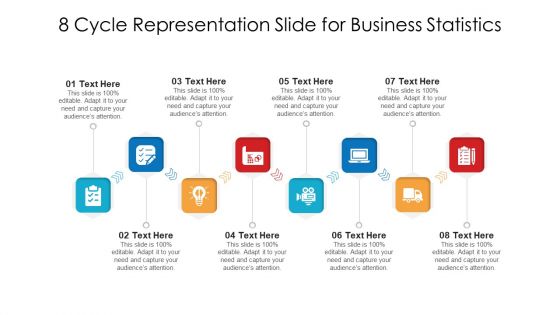 8 Cycle Representation Slide For Business Statistics Ppt PowerPoint Presentation Gallery Model PDF