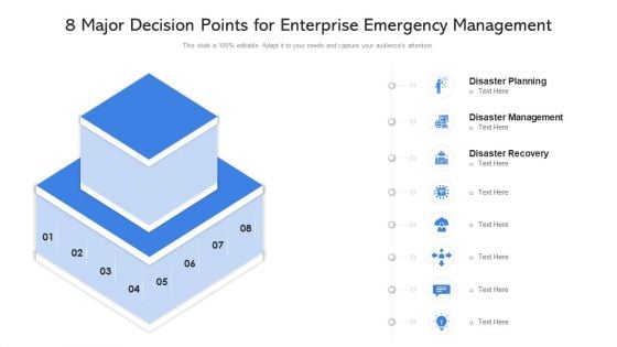 8 Major Decision Points For Enterprise Emergency Management Ppt PowerPoint Presentation File Graphic Images PDF