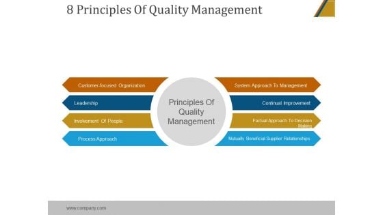 8 Principles Of Quality Management Ppt PowerPoint Presentation Example File