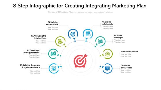 8 Step Infographic For Creating Integrating Marketing Plan Ppt PowerPoint Presentation Inspiration Graphics PDF