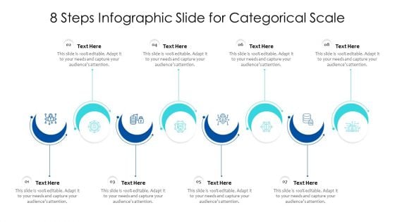 8 Steps Infographic Slide For Categorical Scale Ppt Powerpoint Presentation File Layout Pdf