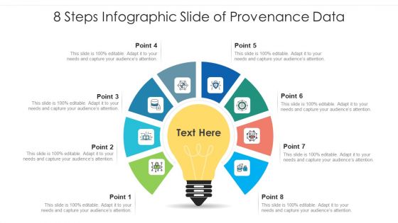 8 Steps Infographic Slide Of Provenance Data Ppt Powerpoint Presentation Gallery Good Pdf