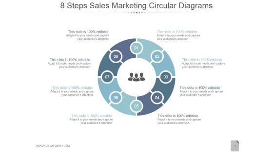 8 Steps Sales Marketing Circular Diagrams Ppt PowerPoint Presentation Gallery