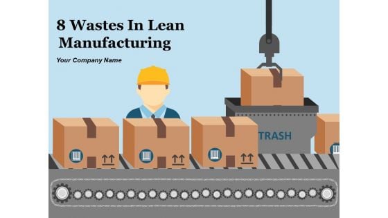 8 Wastes In Lean Manufacturing Ppt PowerPoint Presentation Complete Deck With Slides