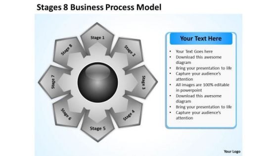 8 Business PowerPoint Theme Process Model Landscape Plan Templates