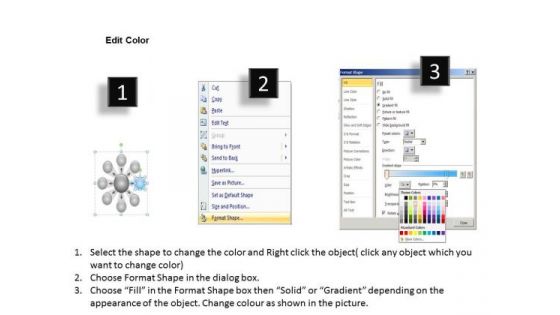 8 Colorful Diverging Sections Forming A Circle Circular Flow Process Chart PowerPoint Slides