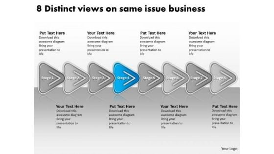 8 Distinct Views On Same Issue Business Graphic Design Plan PowerPoint Templates