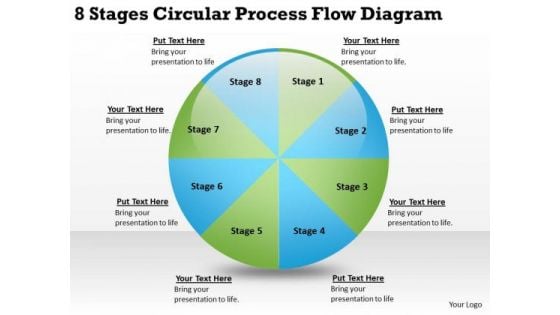 8 Stages Circular Process Flow Diagram What Is Business Continuity Plan PowerPoint Slides