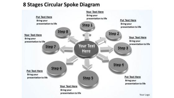 8 Stages Circular Spoke Diagram Elements Business Plan PowerPoint Templates 8 Stages Circular Spoke Diagram Elements Business Plan PowerPoint Templates