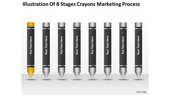 8 Stages Crayons Marketing Process Ppt 1 How Make Business Plan PowerPoint Templates