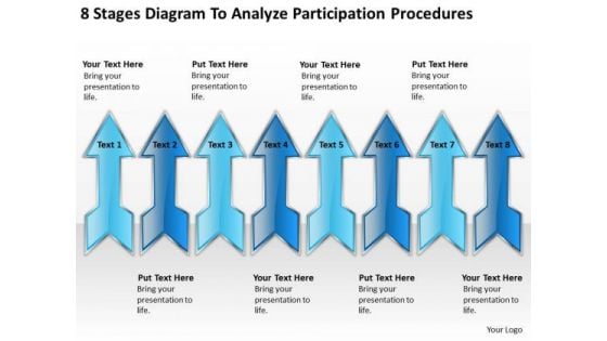 8 Stages Diagram To Analyse Participation Procedures Outline For Business Plan PowerPoint Slides