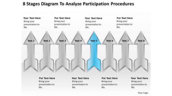 8 Stages Diagram To Analyze Participation Procedures Cupcake Business Plan PowerPoint Slides