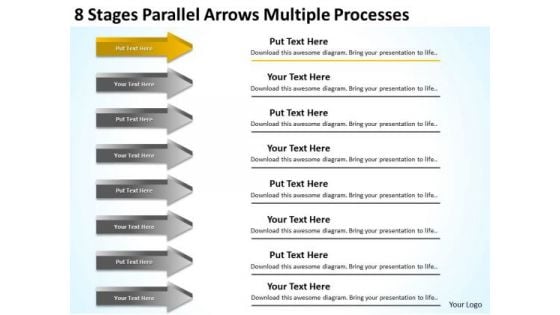 8 Stages Parallel Arrows Multiple Processes Barbershop Business Plan PowerPoint Slides 8 Stages Parallel Arrows Multiple Processes Barbershop Business Plan PowerPoint Slides