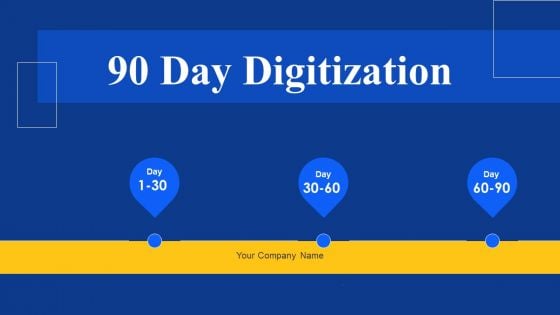 90 Day Digitization Ppt PowerPoint Presentation Complete With Slides