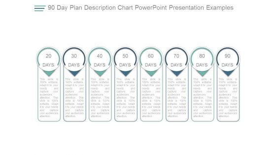 90 Day Plan Description Chart Powerpoint Presentation Examples