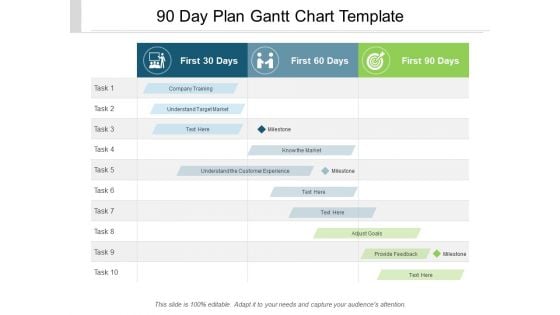 90 Day Plan Gantt Chart Template Ppt PowerPoint Presentation Outline Graphics 90 Day Plan Gantt Chart Template Ppt PowerPoint Presentation Outline Graphics