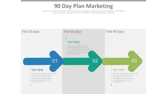 90 Day Plan Marketing Ppt Slides