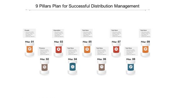 9 Pillars Plan For Successful Distribution Management Ppt PowerPoint Presentation Samples PDF