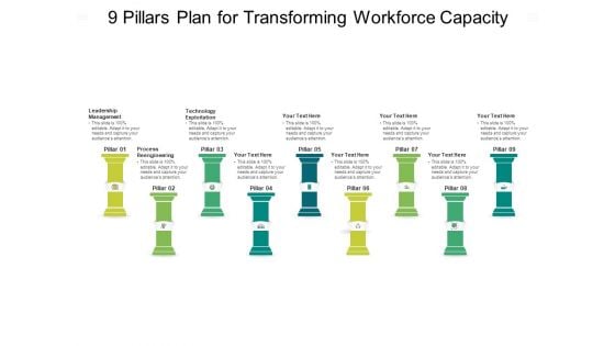 9 Pillars Plan For Transforming Workforce Capacity Ppt PowerPoint Presentation Outline Portrait PDF