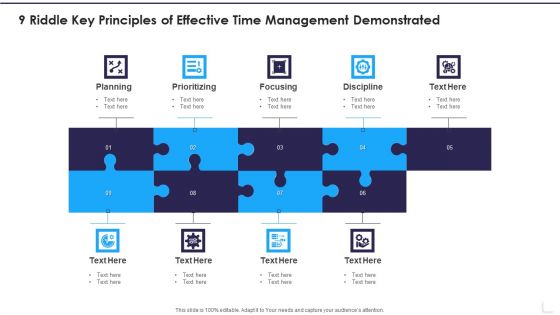 9 Riddle Key Principles Of Effective Time Management Demonstrated Introduction PDF