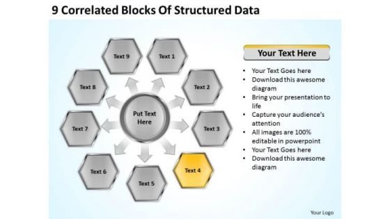 9 Correlated Blocks Of Structured Data Ppt Sales Business Plan Outline PowerPoint Templates 9 Correlated Blocks Of Structured Data Ppt Sales Business Plan Outline PowerPoint Templates