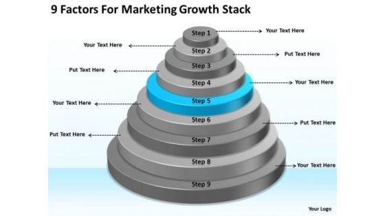 9 Factors For Marketing Growth Stack Ppt Business Plan PowerPoint Slides